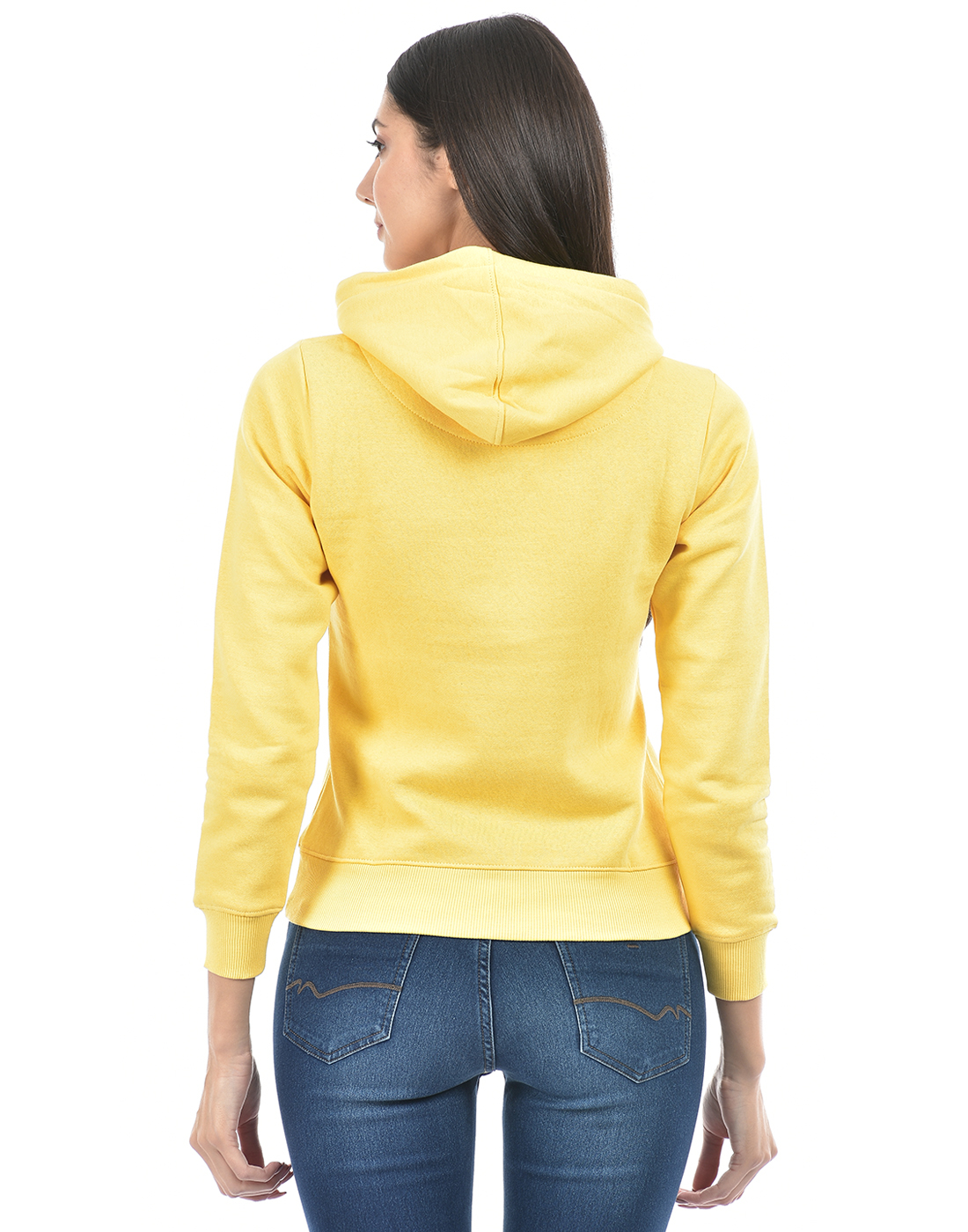 Numero Uno Women Solid Yellow Sweat Shirt